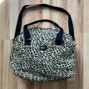 VS PINK | Leopard Animal Print Weekend Duffle Bag